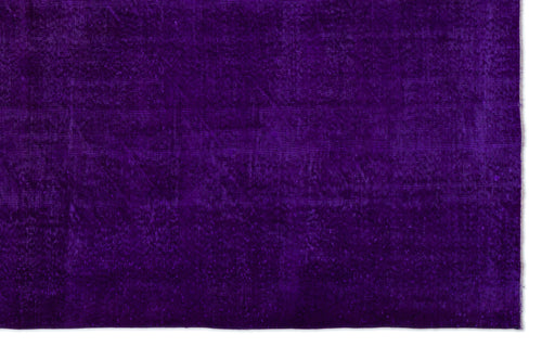 Load image 1 in gallery view. Solid deep purple rug with a subtle, distressed vintage texture.