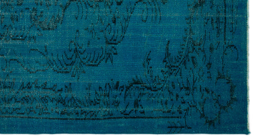Load image 1 in gallery view. Teal rug with a black distressed traditional floral pattern on a white background.