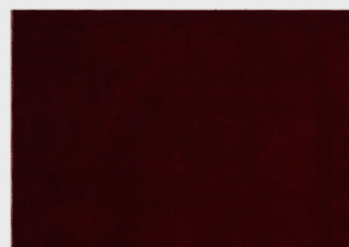 Load image 1 in gallery view. Solid deep burgundy rug with a smooth, uniform texture on a white background.