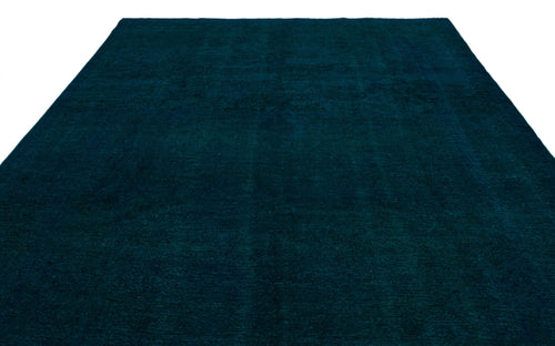 Load image 1 in gallery view. Solid dark teal rug with a subtle, distressed texture on a white background.