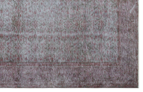 Load image 1 in gallery view. Distressed grey and muted red rug with a faded traditional medallion pattern and a wide border.