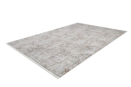 Load image 1 in gallery view. The Berry Blossom - Washable Rug - JR1818 (Custom Size) is a rectangular, light gray flat weave rug with a subtle textured pattern and short fringe on its shorter edges, shown on a white background.