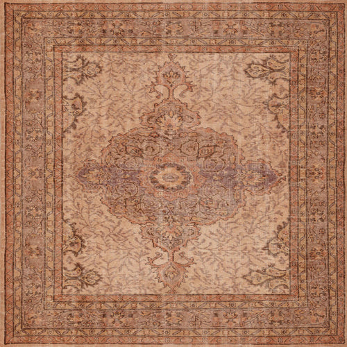 Bild 1 in Galerieansicht laden. The Chateau Elegance - Washable Rug - JRN1018 features a vintage cream-beige rectangular design with a central medallion, ornate floral and geometric patterns, and an elegant beige, brown, and tan bordered look for timeless appeal.