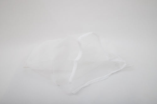 Load image 1 in gallery view. A Laundry Washing Bag made of white mesh fabric lies crumpled on a plain white background.