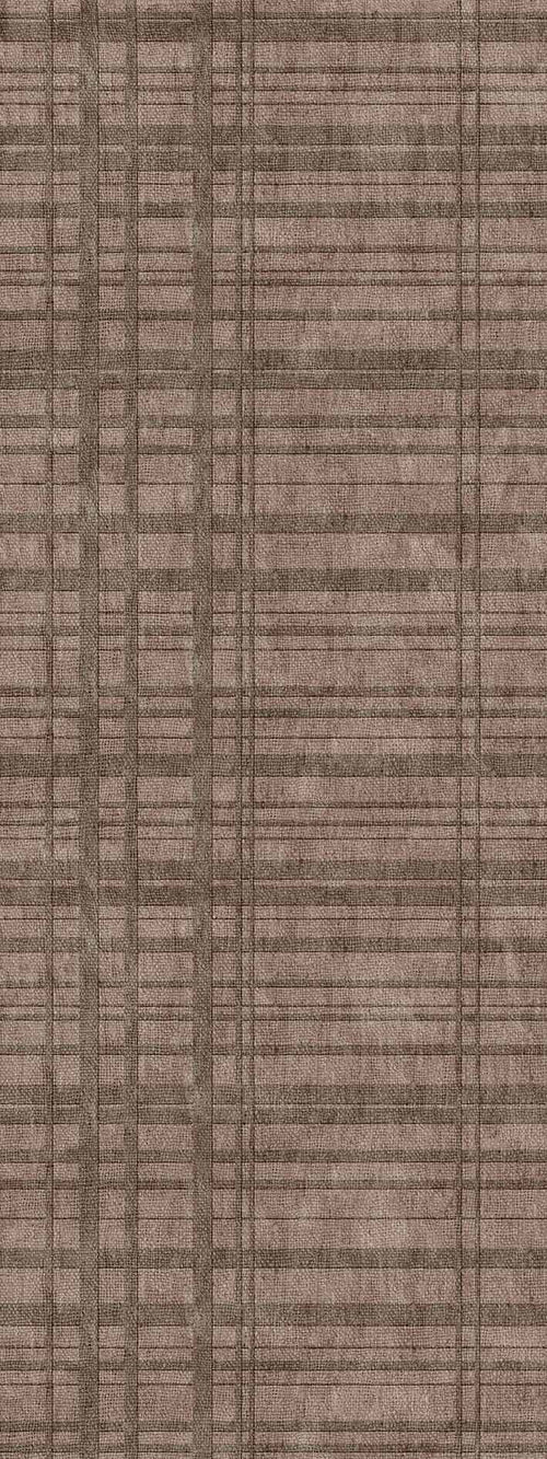 Bild 1 in Galerieansicht laden. Taupe area rug with a grid pattern of intersecting horizontal and vertical lines.
