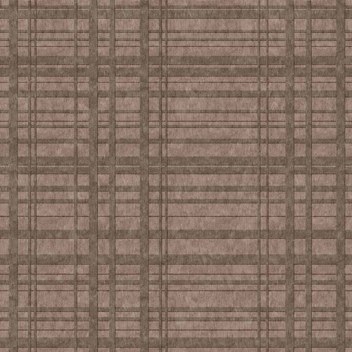 Bild 1 in Galerieansicht laden. Taupe rug with a grid-like pattern of intersecting horizontal and vertical lines.