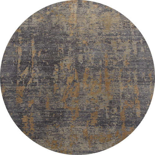 Load image 1 in gallery view. The Mystical Mosaic - Washable Rug - JRS003 features an abstract gray and gold pattern with distressed textures. Perfect for high-traffic areas, this modern rug is stylish, artistic, and easy to maintain.