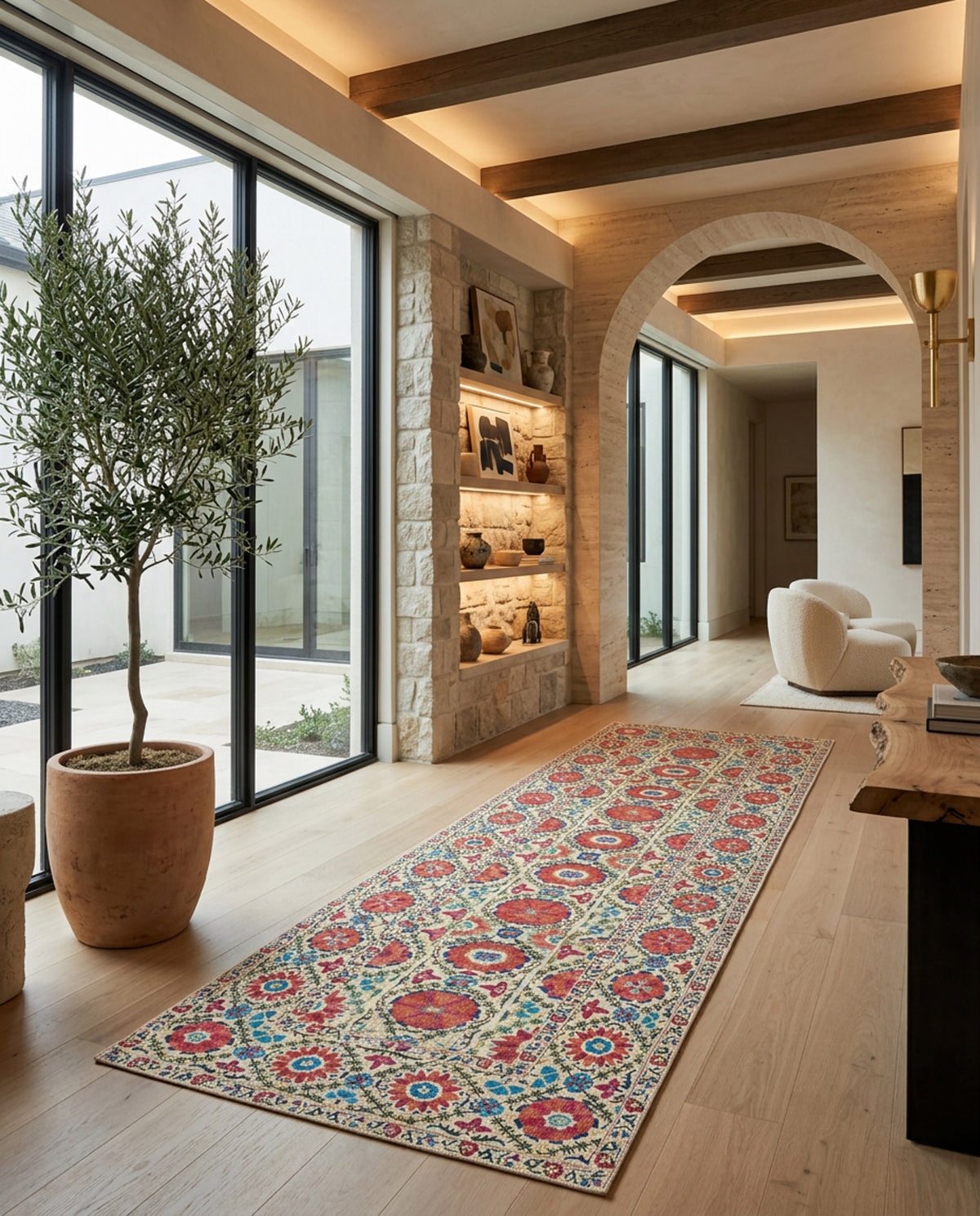 Orient Bloom - Washable Rug - JRN1029 (Custom Size)