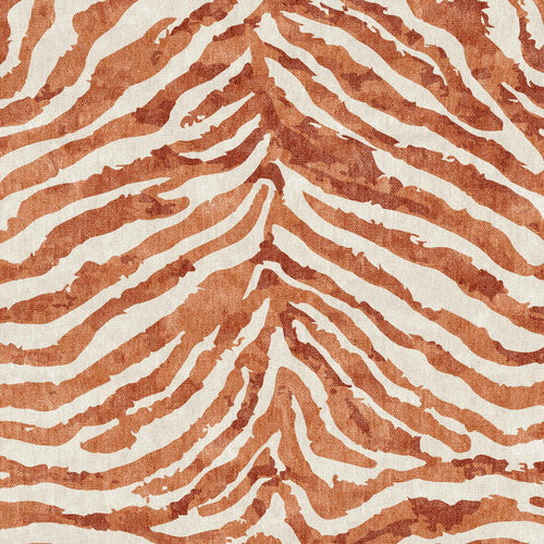 Load image 1 in gallery view. The Rustic Mirage - Washable Rug - JRN40 features a brown and beige zebra stripe pattern with wavy, irregular lines, creating a symmetrical, textured look—perfect as a flat weave rug for high-traffic areas.