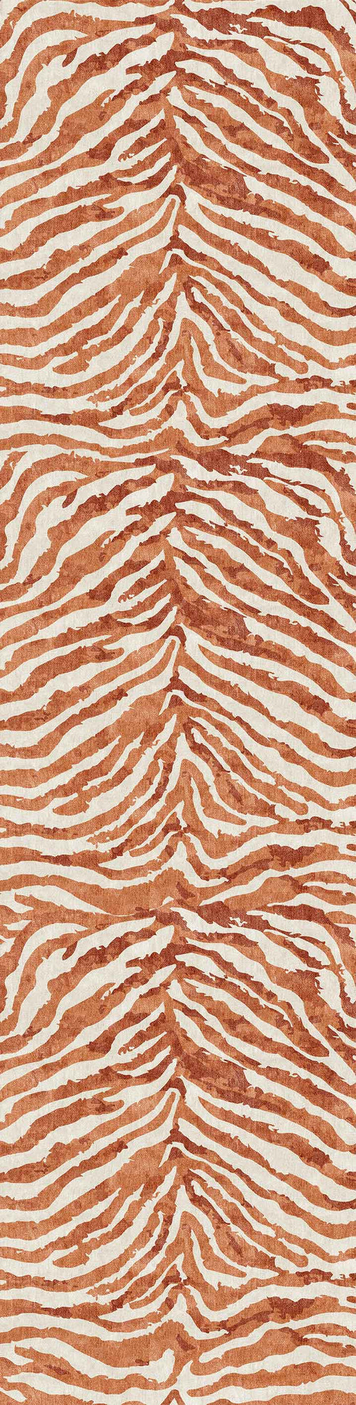 Load image 1 in gallery view. The Rustic Mirage - Washable Rug - JRN40 features a tan and brown zebra stripe pattern with wavy, irregular lines, repeated horizontally—perfect for high-traffic areas.