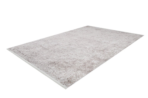 Load image 1 in gallery view. The Rustic Trails - Washable Rug - JR1736 (Custom Size) is a rectangular light gray rug with a subtle textured pattern, ideal for high-traffic areas and shown against a white background.