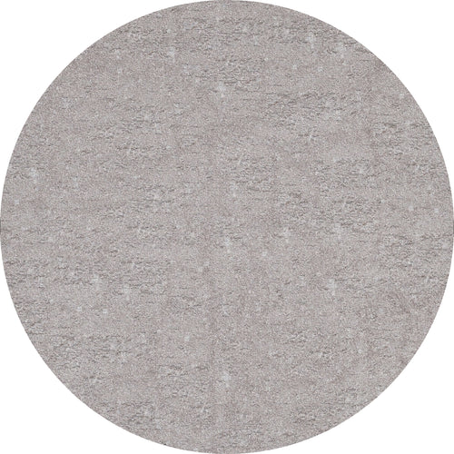 Load image 1 in gallery view. The Slate Charm - Washable Rug - JR1740 (Custom Size) features a round, light gray textured surface perfect for high-traffic areas, displayed on a white background.