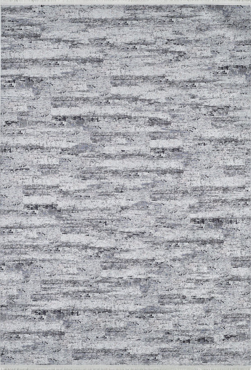 Bild 1 in Galerieansicht laden. The Stone Path - Washable Rug - JR1772 (Custom Size) features a rectangular, gray-anthracite design with an abstract, textured pattern in gray and white. This modern rug is ideal for high-traffic areas and brings a neutral, contemporary accent to any space.