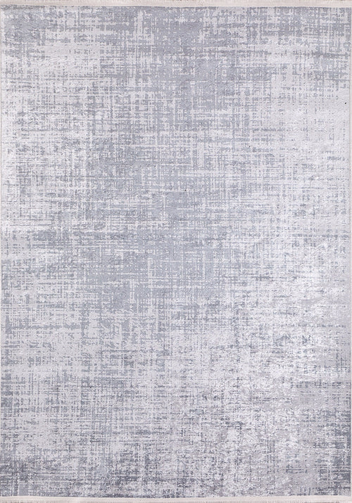 Load image 1 in gallery view. The Twilight Sky - Washable Rug - JR856 (Custom Size) features a gray-anthracite, abstract crosshatched design in gray and white—ideal for high-traffic areas.