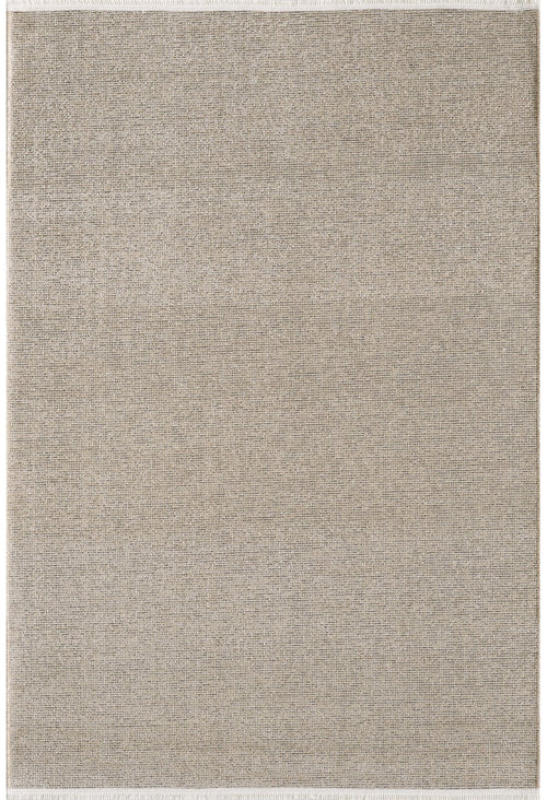 Bild 1 in Galerieansicht laden. The Velvet Touch Beige Area Rug - PST002 is a large, rectangular contemporary rug in light beige with a subtle textured pattern and a borderless design. Displayed flat on a plain white background, it features a soft-touch finish.