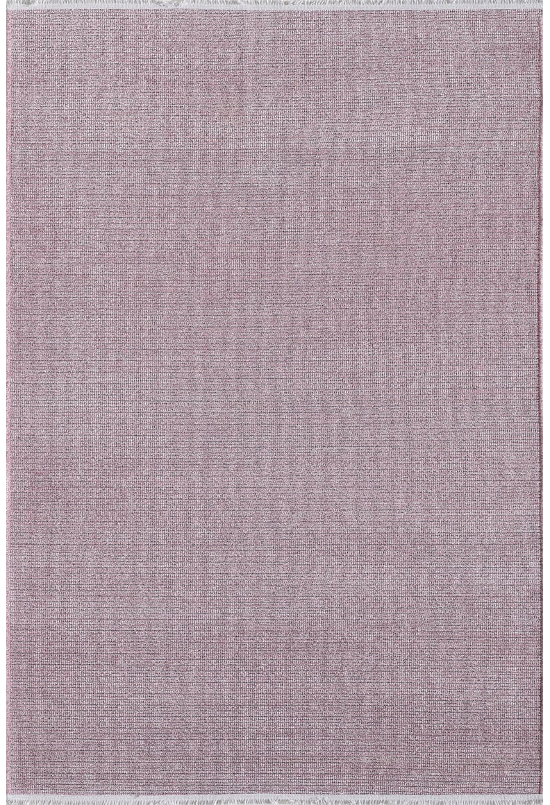 The Velvet Touch Pink Area Rug - PST005 features a rectangular, flat woven design in muted mauve with a soft-touch feel and simple edges, bringing understated elegance and modern comfort to any room.