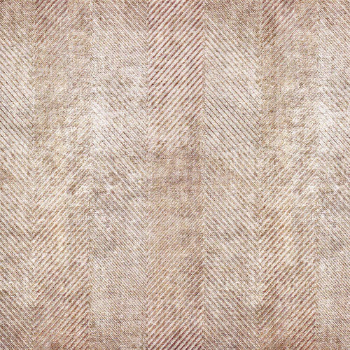 Load image 1 in gallery view. Beige and copper rug with a distressed herringbone pattern and textured finish.
