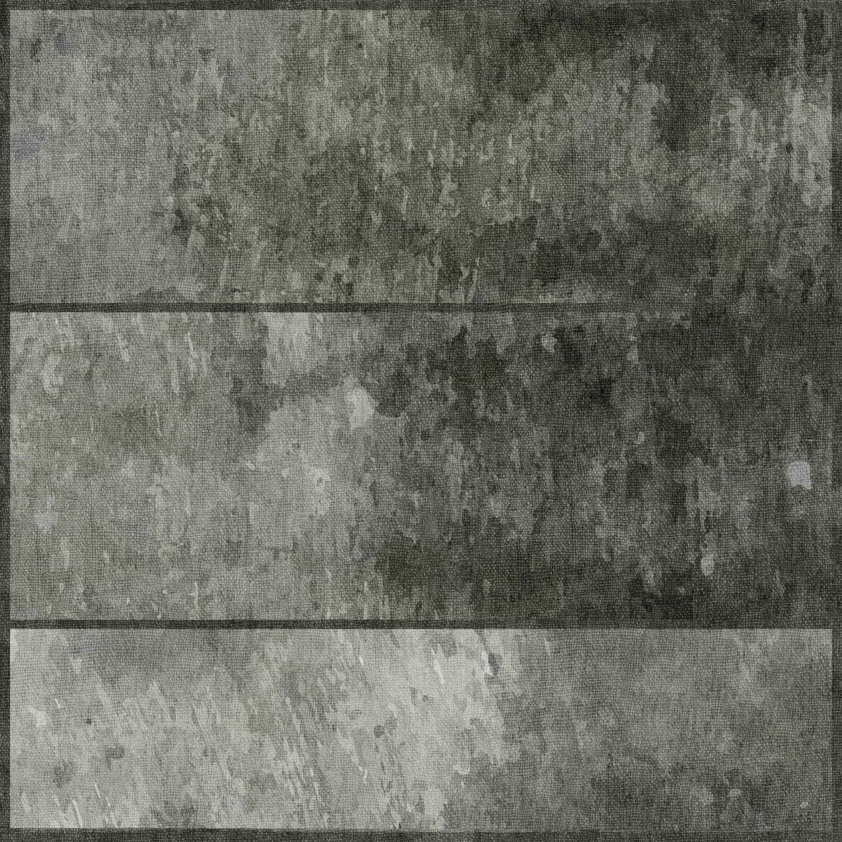 The Wistful Pattern - Washable Rug - JRN35 (Custom Size) features varying shades of gray and mottled patterns, creating a contemporary, weathered, industrial vibe reminiscent of textured concrete slabs.