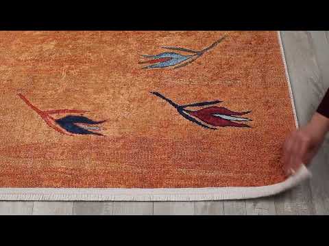 Load image 1 in gallery view. Floral Mosaic - Washable Rug - JR1720 (Custom Size)