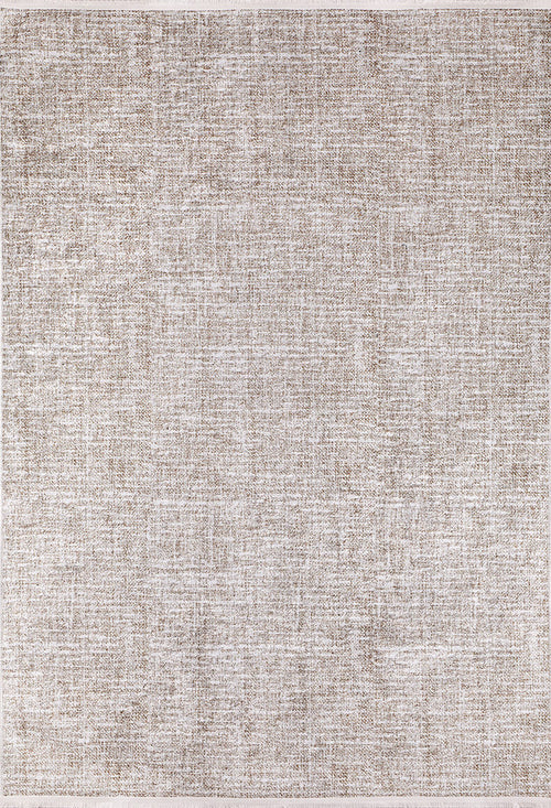 Load image 1 in gallery view. The Pure Bliss - Washable Rug - JR745 (Outlet) US is a large rectangular rug featuring a subtle textured pattern in neutral beige and light brown, offering a woven linen-like look that’s ideal for high-traffic areas.