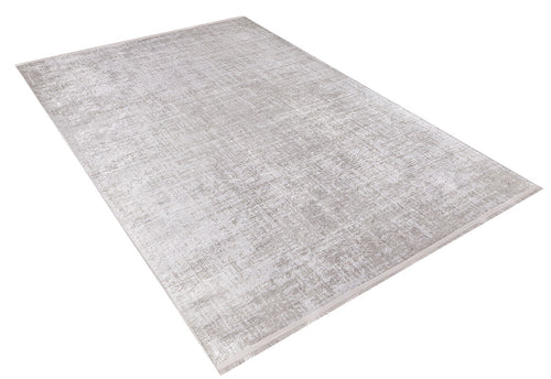 Load image 1 in gallery view. The Sea Spray - Washable Rug - JR847, a large rectangular flat weave in light gray, cream, and beige with a subtle textured pattern, is displayed on a white background.