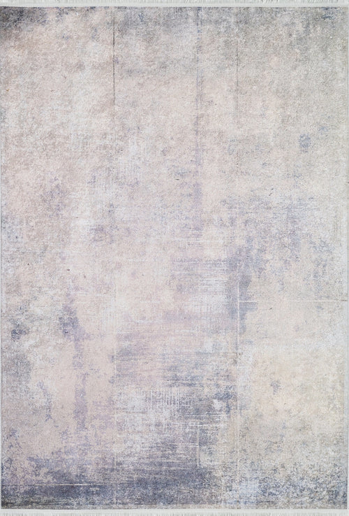 Load image 1 in gallery view. The Sunset Sky Ombre - Washable Rug - JR1918 features a faded gray-anthracite design with hints of light beige, gray, and lavender tones in a soft, textured pattern—ideal for high-traffic spaces and offering a vintage look.